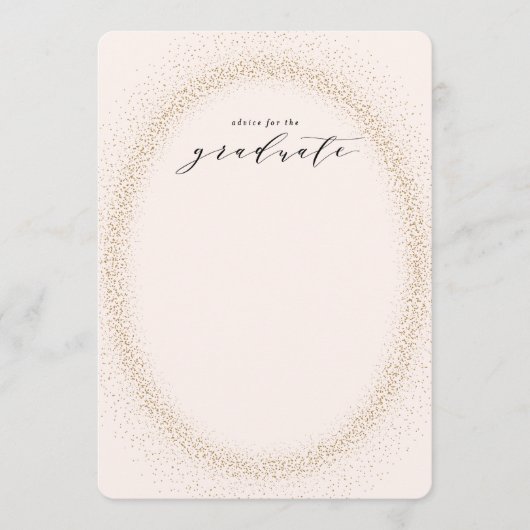 Het mousserende Afstuderen Woorden van de Kaarten  (Voorkant)