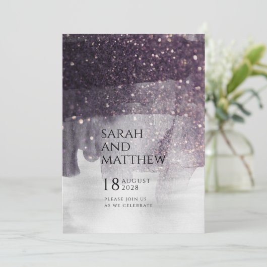 Het mousserende Bouw van het Plum & het Zilveren G Kaart (Staand voorkant)