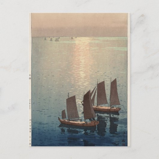 Het mousserende Zee. Briefkaart (Voorkant)