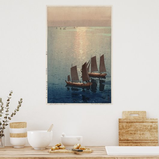 Het mousserende Zee. Poster (Keuken)