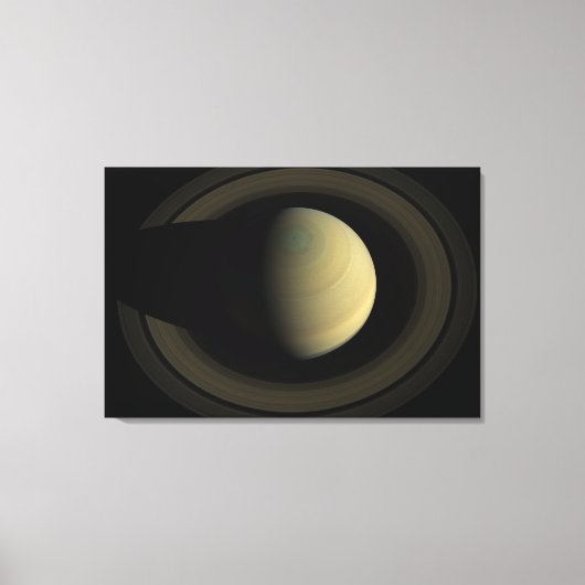 Het mozaïek van de planeet Saturnus en zijn belang Canvas Afdruk (Voorkant)