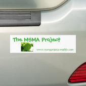 het msma - project bumbersticker bumpersticker (Op auto)