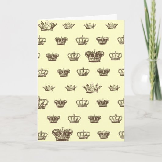 Het multi ontwerp van de Kroon - kies bkgd kleur Kaart (Voorkant)