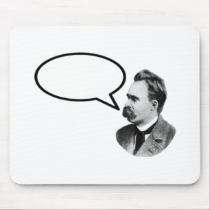 Het MUSEUM Za van Friedrich Nietzsche Word Bubble Muismat