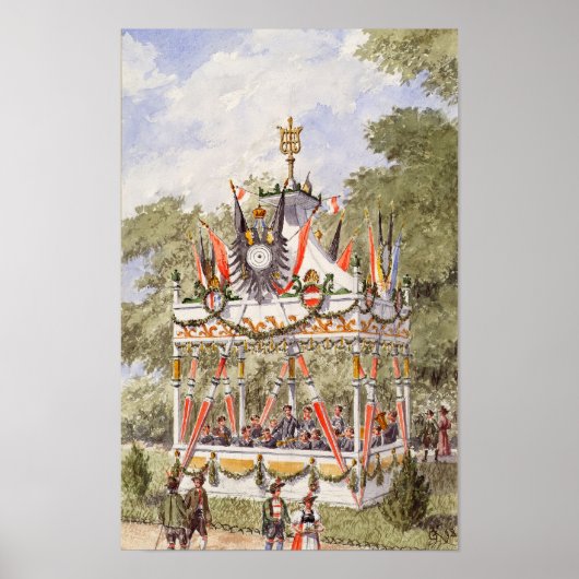 Het Muziekpaviljoen van het Schietfestival van Wen Poster (Voorkant)