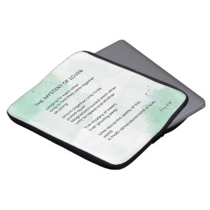 Het mysterie van de geliefden - liefdesgedicht laptop sleeve