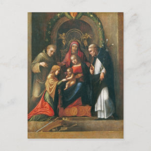 Het Mystic Marriage of Saint Catherine Briefkaart