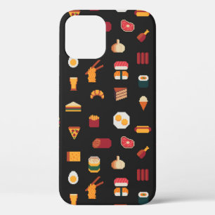 Het naadloze patroon van de pixelkunst van de leve iPhone 12 hoesje
