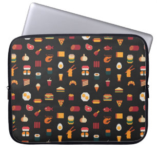 Het naadloze patroon van de pixelkunst van de leve laptop sleeve