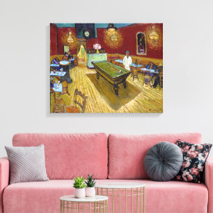 Het Nachtcafé Van Gogh Canvas Afdruk