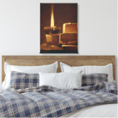 Het nachtlicht, 1630-35 canvas afdruk (Insitu (Slaapkamer))
