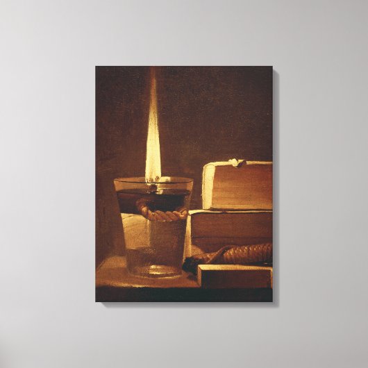 Het nachtlicht, 1630-35 canvas afdruk (Voorkant)