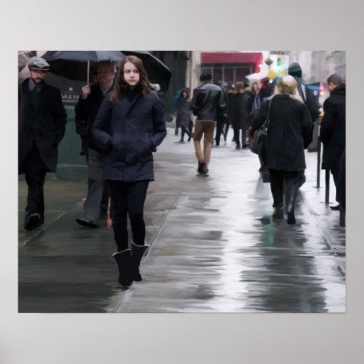 Het najaar in de stad poster (Voorkant)