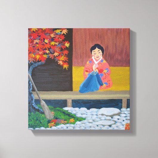 Het najaar in Japan Canvas Afdruk (Voorkant)
