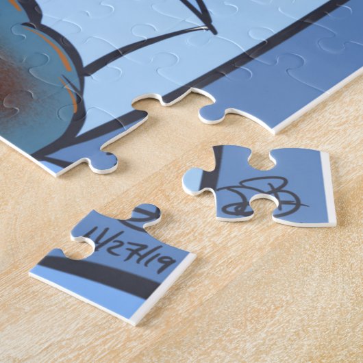 Het najaar in Minnesota Jigzaag Puzzle Legpuzzel (Zijkant)