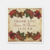 Het najaar laat Thanksgiving eten Servetten (Voorkant)