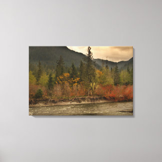 Het najaar van de rivier canvas afdruk