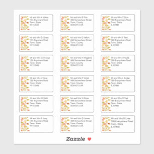 Het najaar verliest het Individuele Adres van de N Sticker