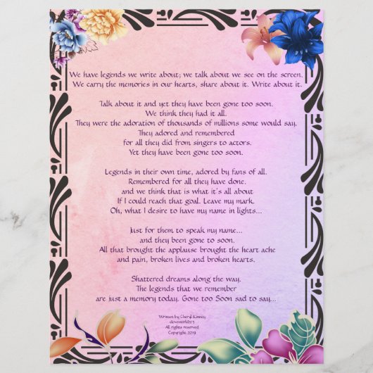 Het Narrow Road Writing Personalized Paper (Voorkant)