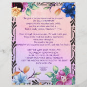 Het Narrow Road Writing Personalized Paper (Achterkant)