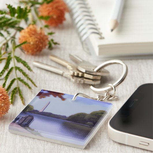 Het Nationaal Monument in Washington DC. Sleutelhanger (Voorkant Rechts)