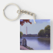 Het Nationaal Monument in Washington DC. Sleutelhanger (voorkant)