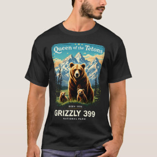 Het Nationaal Park Tetons Grizzly 399 T-shirt