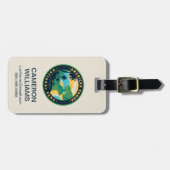 Het Nationaal Park van de Amerikaanse Samoa Bagagelabel (Voorkant horizontaal)