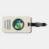 Het Nationaal Park van de Amerikaanse Samoa Bagagelabel (Achterkant horizontaal)