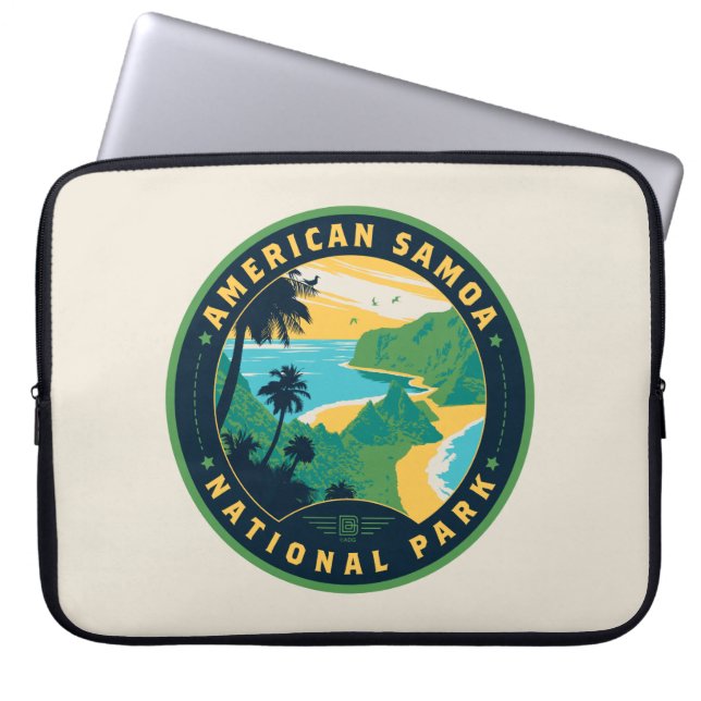 Het Nationaal Park van de Amerikaanse Samoa Laptop Sleeve (Voorkant)