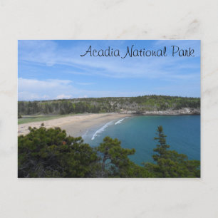 Het Nationale Park van Acadia van het Strand van Briefkaart