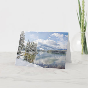 Het Nationale Park van Banff in de winter Kaart