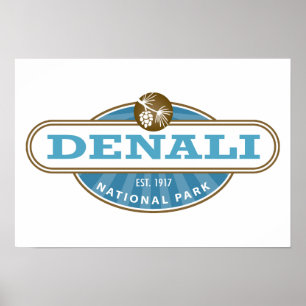 Het Nationale Park van Denali Poster