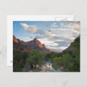 Het Nationale Park van Zion - het briefkaart van (Voorkant / Achterkant)