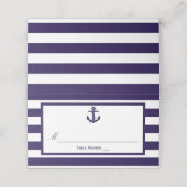 Het Nautical Anchor Navy Stripe Wedding Collectie (Buitenkant ongevouwen)
