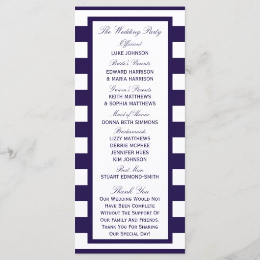 Het Nautical Anchor Navy Stripe Wedding Collectie Programma