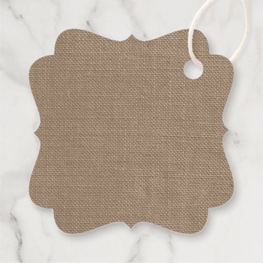 Het Nautical Lighthouse Burlap Wedding Collectie Bedankjes Labels (Achterkant)