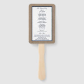 Het Nautical Lighthouse Burlap Wedding Collectie Handwaaier (Achterkant)