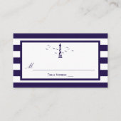 Het Nautical Lighthouse Wedding Collectie Plaatskaartje (Voorkant)
