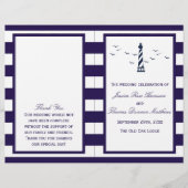 Het Nautical Lighthouse Wedding Collectie Programm (Voorkant)