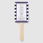 Het Nautical Lighthouse Wedding Collectie Programm Handwaaier (Achterkant)