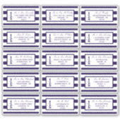 Het Nautical Lighthouse Wedding Collectie Sticker (Voorkant)