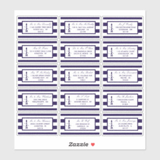 Het Nautical Lighthouse Wedding Collectie Sticker