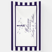 Het Nautical Lighthouse Wedding Collectie Welkom Spandoek (Verticaal)