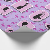 Het Necessies Cosmetic Logo Pattern Cadeaupapier (Hoek)