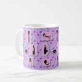 Het Necessies Cosmetic Logo Pattern Koffiemok (Voorkant links)