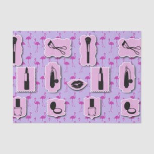 Het Necessies Cosmetic Logo Pattern Tissuepapier