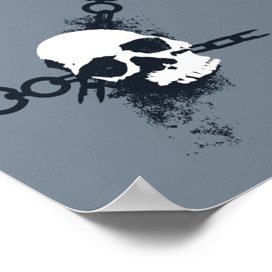 Het Necrocer Skull-symbool Poster (Hoek)