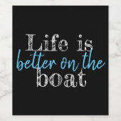 HET NEEM IS BETER OP DE BOTSLAAT WIJN ETIKET (Enkel label)