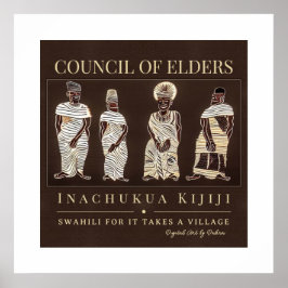 Het neemt een Village - Tribal African Heritage Li Poster